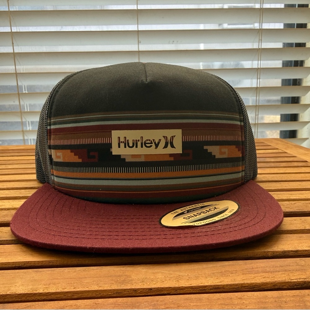 NWT Hurley Square Aztec SnapBack